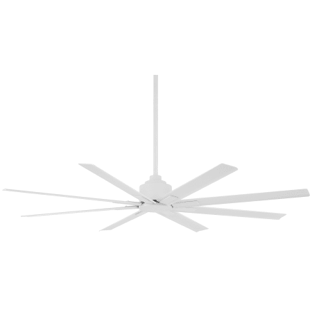 MinkaAire Xtreme H2O 65" 8 Blade  Indoor / Outdoor Ceiling Fan with Remote Included Flat White
