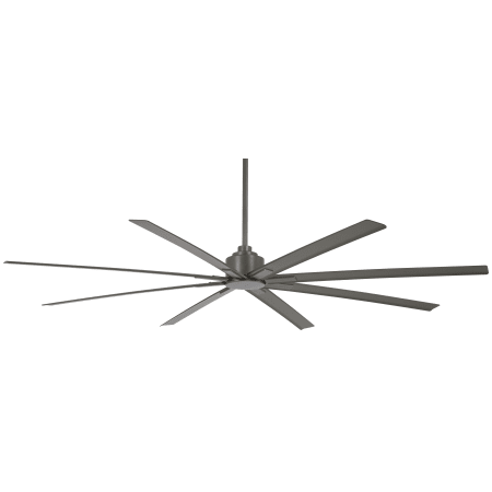 MinkaAire Xtreme H2O 84" 8 Blade Indoor / Outdoor Ceiling Fan with Remote Included Smoked Iron