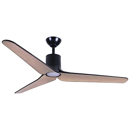 MinkaAire Tempri 56" 3 Blade Outdoor LED Ceiling Fan Coal / Ashwood