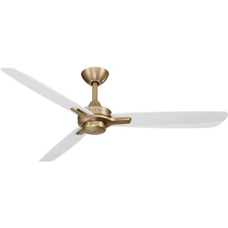 MinkaAire Rudolph 52" 3 Blade Indoor Ceiling Fan with Wall Control Included Brushed Brass / Alabaster White
