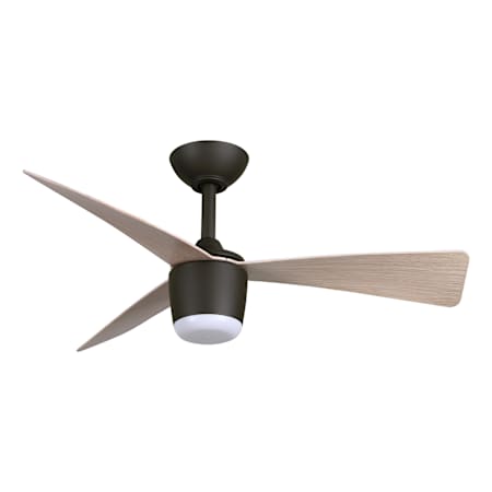 MinkaAire Elavan 36" 3 Blade Indoor LED Ceiling Fan Dark Bronze / Ashwood