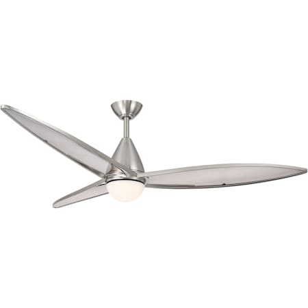 MinkaAire Fleur 64" 3 Blade Indoor Smart 5CCT LED Ceiling Fan with Remote Included Brushed Nickel