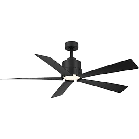 MinkaAire Oovin 54" 5 Blade Indoor Smart 5CCT LED Ceiling Fan with Remote Included Coal