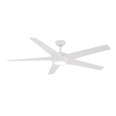 MinkaAire Skymaster 65" 5 Blade Indoor LED Ceiling Fan with Remote Control Flat White