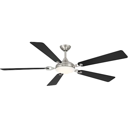 MinkaAire Cadena 65" 5 Blade Indoor Smart 5CCT LED Ceiling Fan with Remote Included Brushed Nickel / Coal