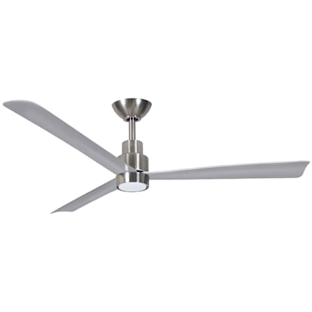 MinkaAire Simple 52" 3 Blade Outdoor LED Ceiling Fan Brushed Nickel Wet