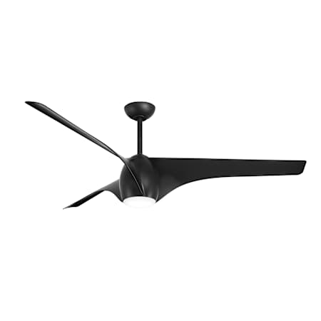 MinkaAire Airewave 65" 3 Blade Indoor LED Ceiling Fan Black