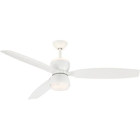 MinkaAire Sandfell 3 Blade Indoor Smart LED Ceiling Fan Alabaster White
