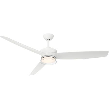 MinkaAire Bistleton 3 Blade Indoor Smart Energy Star 5CCT Up / Down LED Light Ceiling Fan with Remote Included Alabaster White