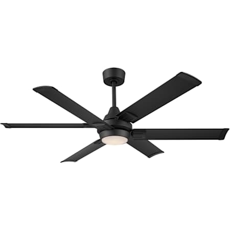 MinkaAire Soarin 56" 6 Blade Indoor Smart 5CCT LED Ceiling Fan with Remote Included Coal