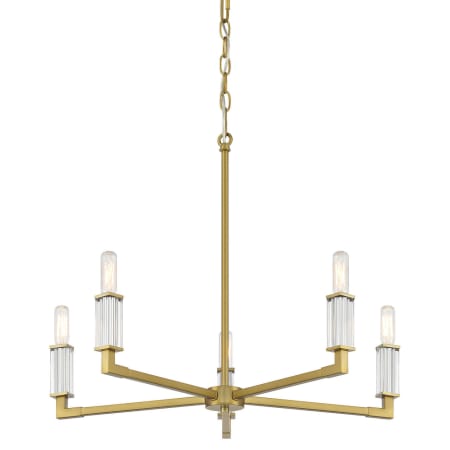 Minka Lavery Oro District 5 Light 23" Wide Vantage Chandelier Soft Brass