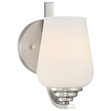 Minka Lavery Shyloh 9" Tall Vantage Bathroom Sconce Brushed Nickel