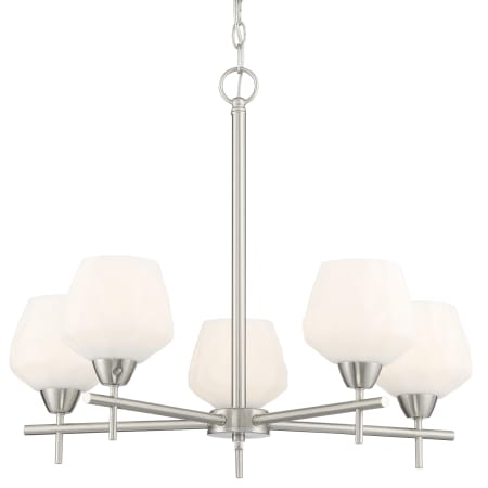 Minka Lavery Camrin 5 Light 25" Wide Vantage Chandelier Brushed Nickel