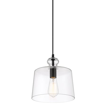 Minka Lavery Clarity 10" Wide Mini Pendant with Clear Glass Shade Coal