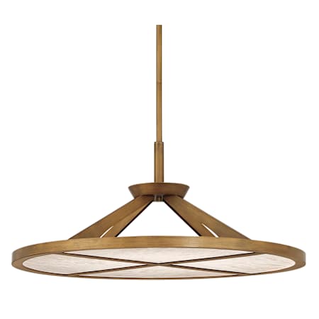 Minka Lavery Stiles 28" Wide Pendant with Alabaster Stone Ashen Gold