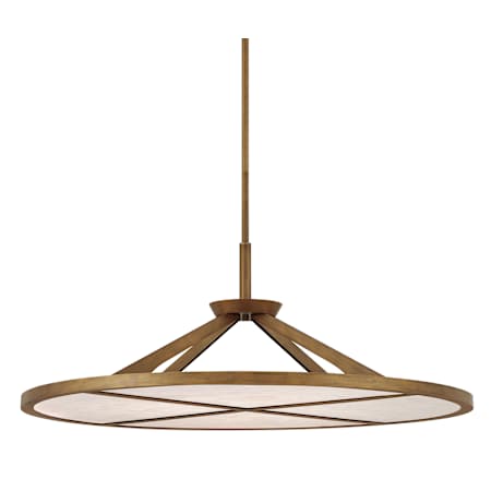 Minka Lavery Stiles 36" Wide Pendant with Alabaster Stone Ashen Gold