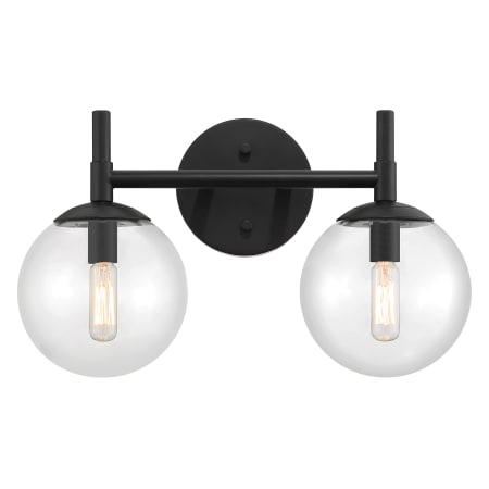 Minka Lavery Auresa 2 Light 16" Wide Vantage Bathroom Vanity Light Coal
