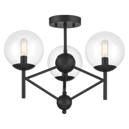 Minka Lavery Auresa 3 Light 20" Wide Semi-Flush Vantage Globe Ceiling Fixture Coal