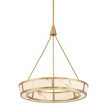Minka Lavery Velaris 24" Wide Pendant with Faux Alabaster Shades Legacy Brass