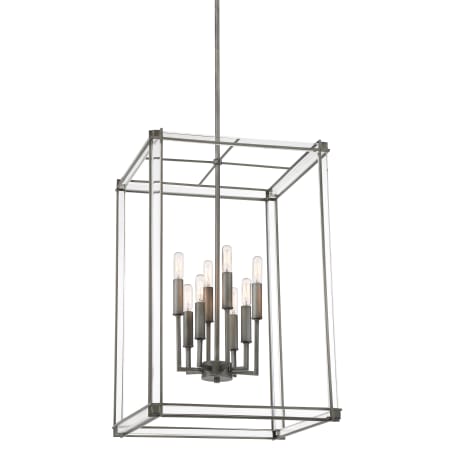 Minka Lavery Langen Square 8 Light 18" Wide Foyer Pendant Antique Nickel Painted