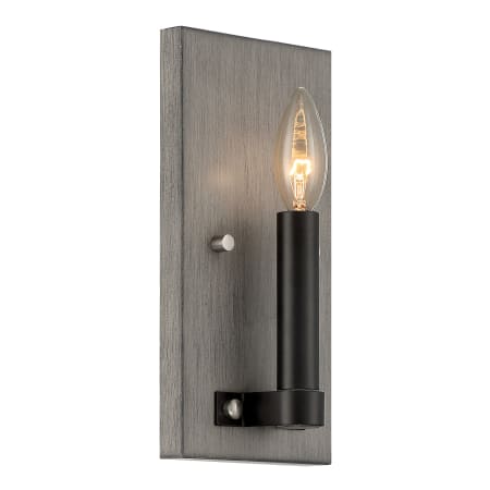 Minka Lavery Rawson Ridge 1 Light 10" Tall Wall Sconce Aged Silverwood / Coal