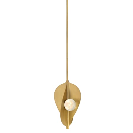 Minka Lavery Pod 2 Light 9" Wide Integrated LED Pendant with Faux Cloud Glass Shades Legacy Brass