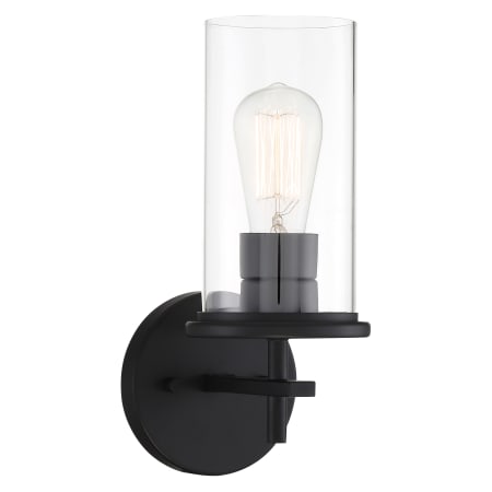 Minka Lavery Haisley 12" Tall Vantage Bathroom Sconce Coal