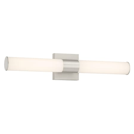 Minka Lavery Vantage 24" Wide Adjustable CCT LED Bath Bar with White Cylindrical Shade Brushed Nickel