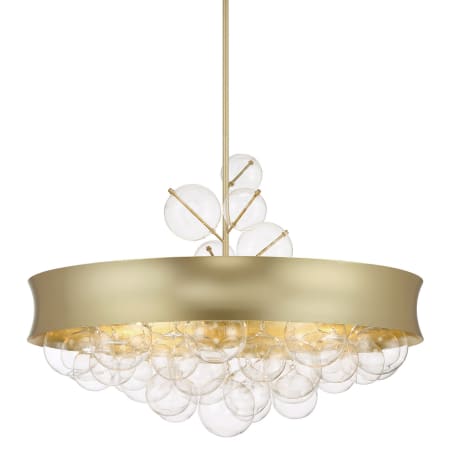 Minka Lavery Verdi Square 8 Light 32" Wide Convertible Pendant / Semi-flush Mount Soft Gold / Gold Leaf