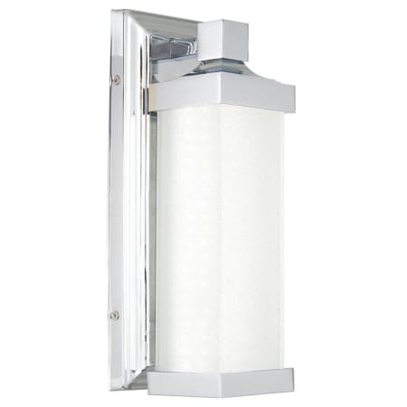 Minka Lavery Minka Lavery 13" Tall Integrated LED Wall Sconce with White Iris Glass Chrome