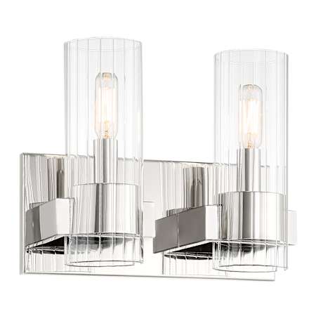 Minka Lavery Vernon Place 2 Light 12" Wide Bathroom Vanity Light Chrome