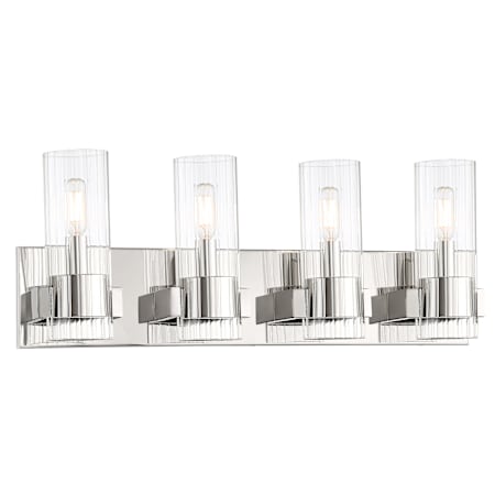 Minka Lavery Vernon Place 4 Light 25" Wide Bathroom Vanity Light Chrome