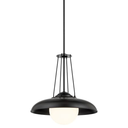 Minka Lavery Schooner Ridge 19" Wide Pendant with Etched Opal Glass Coal