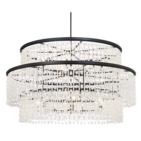Minka Lavery Shimmering Elegance 14 Light 60" Wide Crystal Drum Chandelier - Bulbs Included Sand Coal