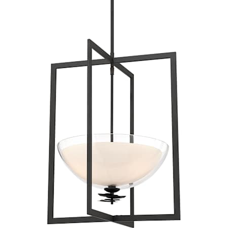 Minka Lavery Elowen 3 Light 18" Wide Pendant Dark Matte Black