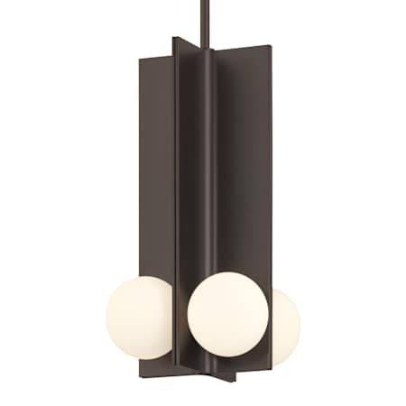 Minka Lavery Vestra 11" Wide LED Mini Pendant with Etched, Opal Glass Shades Dark Bronze