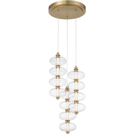 Minka Lavery Bollavino 13" Wide LED Multi Light Pendant Legacy Brass