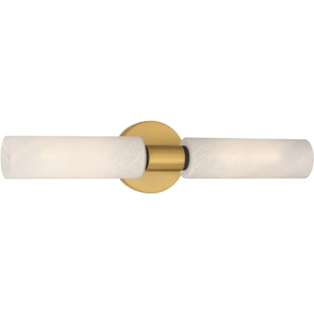 Minka Lavery Wexmere 2 Light 21" Wide Bath Bar with Alabaster Glass Shades Legacy Brass