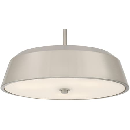 Minka Lavery Trellwyn 3 Light 15" Wide Semi-Flush Ceiling Fixture Brushed Nickel