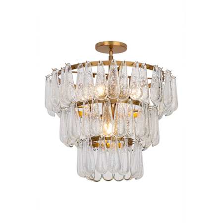 Minka Lavery Vionne 5 Light 22" Wide Flush Mount Ceiling Fixture Legacy Brass