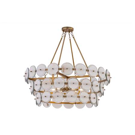 Minka Lavery Kintrel 6 Light 37" Wide Pendant Legacy Brass