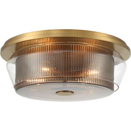 Minka Lavery Kiruna 4 Light 17" Wide Flush Mount Drum Ceiling Fixture Legacy Brass