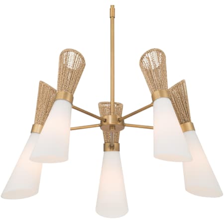 Minka Lavery Vantrel 5 Light 26" Wide Antler Chandelier Legacy Brass
