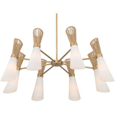 Minka Lavery Vantrel 8 Light 36" Wide Antler Chandelier Legacy Brass