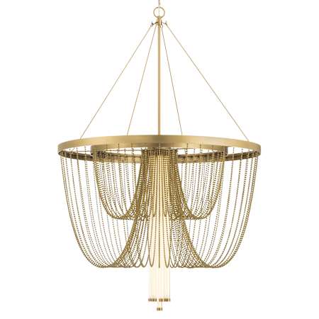Minka Lavery Jezelle 34" Wide LED Waterfall Chandelier Legacy Brass