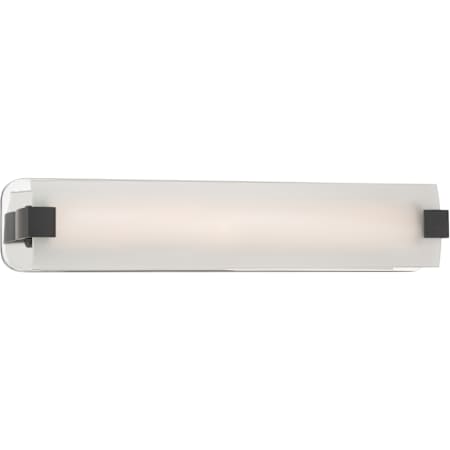 Minka Lavery Arclume 24" Wide LED Bath Bar Chrome / Dark Matte Black