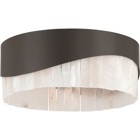 Minka Lavery Sway 3 Light 16" Wide Flush Mount Drum Ceiling Fixture with Alabaster Shade Dark Bronze