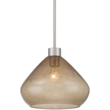 Minka Lavery Elaris 13" Wide Pendant - Bubble Glass Brushed Nickel