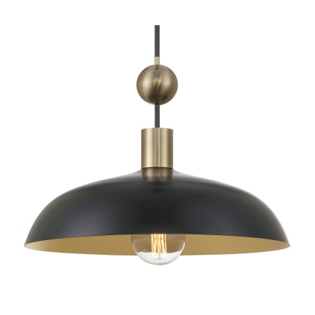 Minka Lavery Biloxi 24" Wide Pendant Coal / Weathered Antique Brass