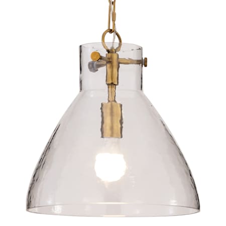 Minka Lavery Sevara 13" Wide Pendant with Clear, Water Glass Shade Legacy Brass